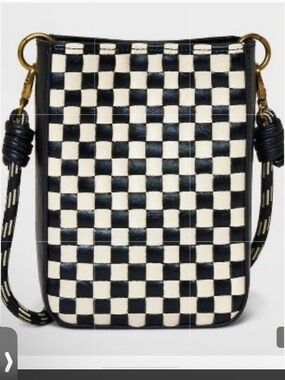 Universal Threads NWOT Black & Cream Checkered Crossbody Bag -